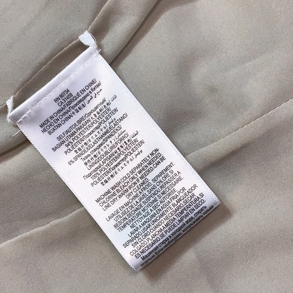 BCBGMaxAzria ‘Adelene’ Faux Suede V Neck Back Zip Sleeveless Ruffle Hem Lined - Picture 4 of 9